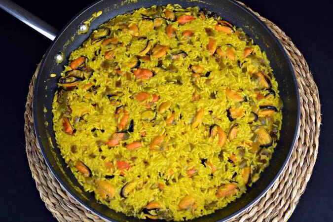 Cómo hacer arroz con mejillones para dieta