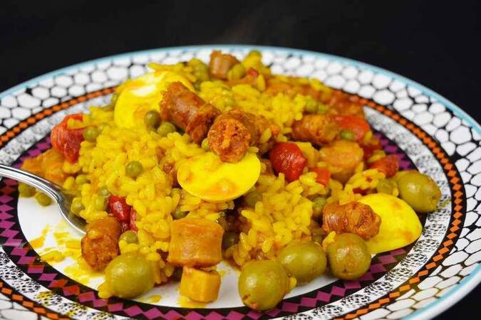 Receta de arroz a la charcutera
