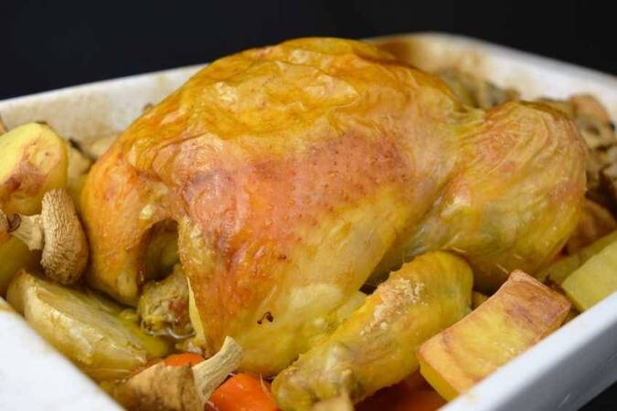 Cómo hacer pollo asado al horno