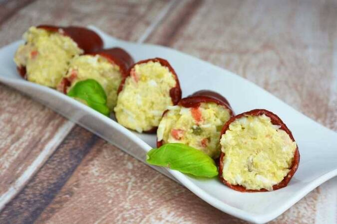 Cómo hacer pimientos rellenos con ensaladilla rusa