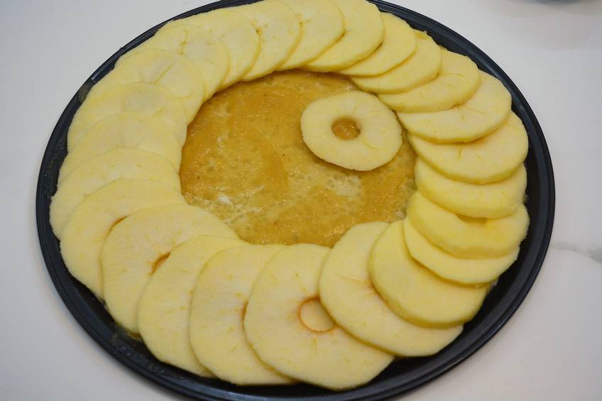  Paso 3 de Tarta de manzana en forma de pizza