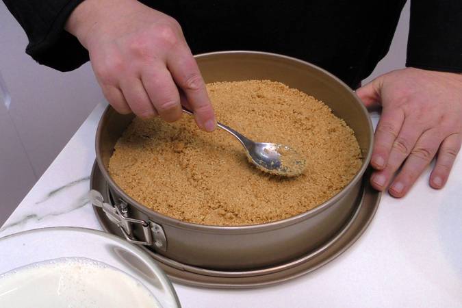 Preparar la base de galleta