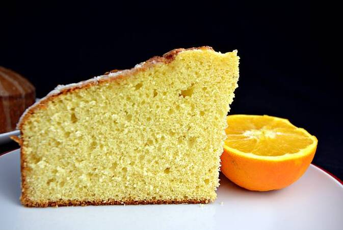 BIZCOCHO DE NARANJA CON GLASEADO