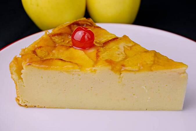 TARTA DE MANZANA Y LECHE CONDENSADA