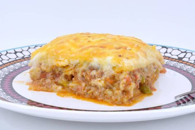 LASAÑA DE PATATA Y CARNE