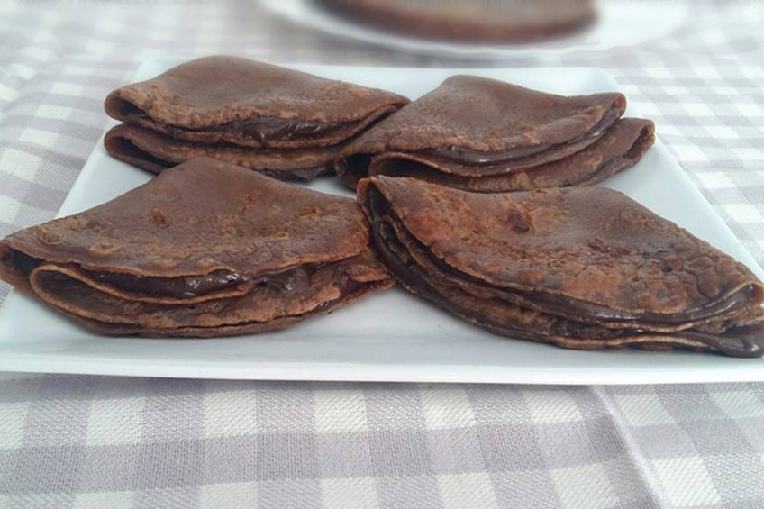 Crepes doble chocolate